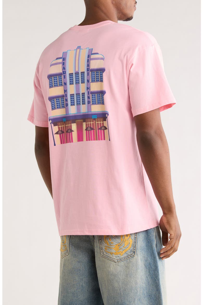 South Beach Graphic T-Shirt, Alternate, color, CANDY PINK