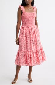 Caslon® Smocked Tiered Sundress