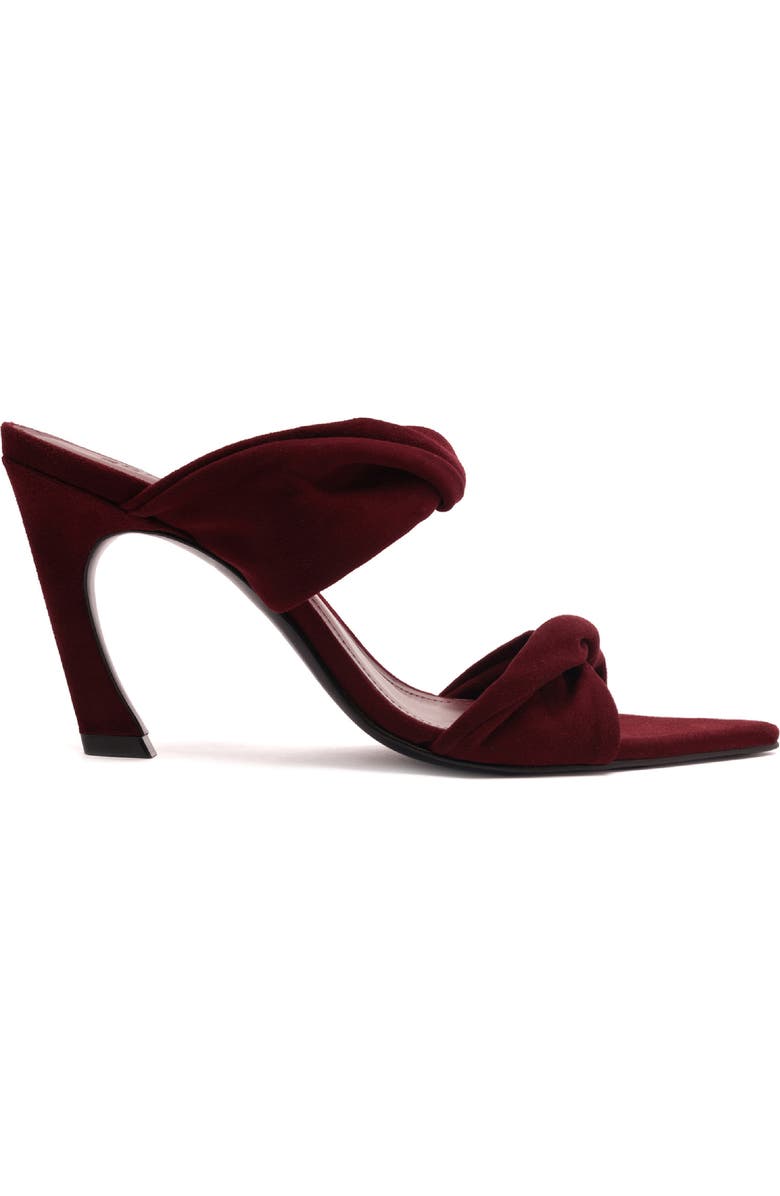 Schutz Meline Pointed Toe Slide Sandal, Alternate, color, Vino