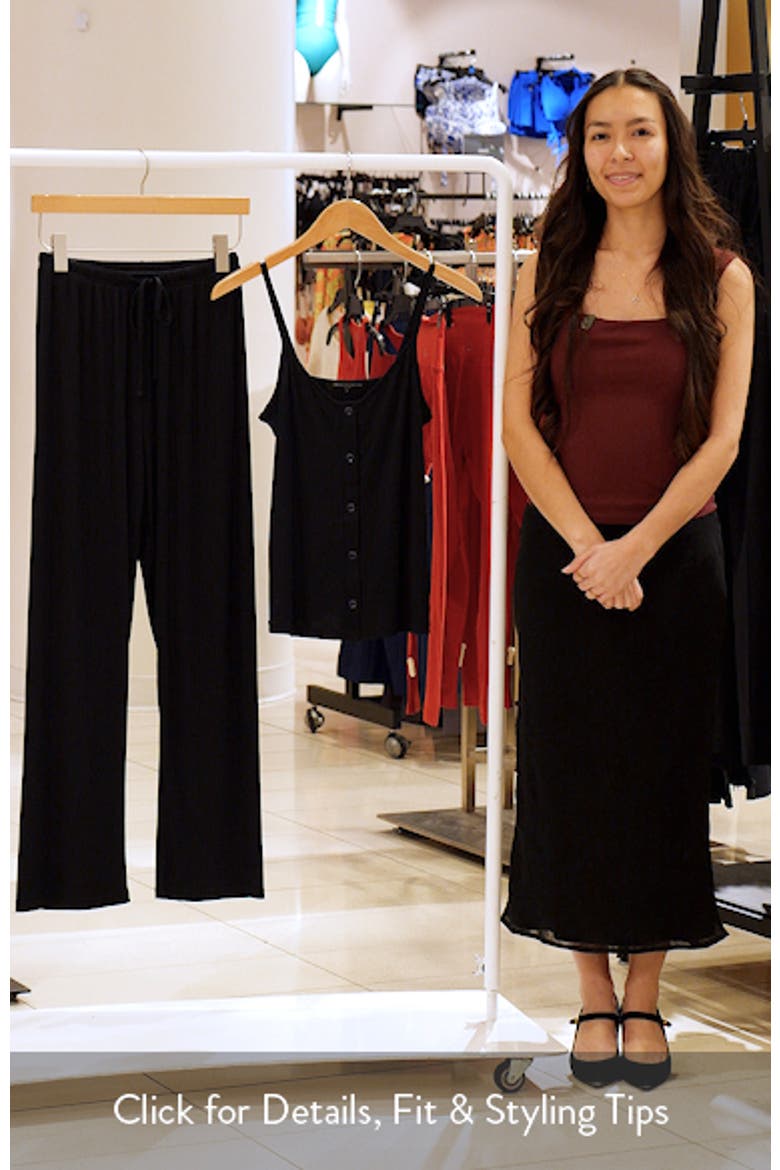 Rib Camisole & Pants Sleep Set video