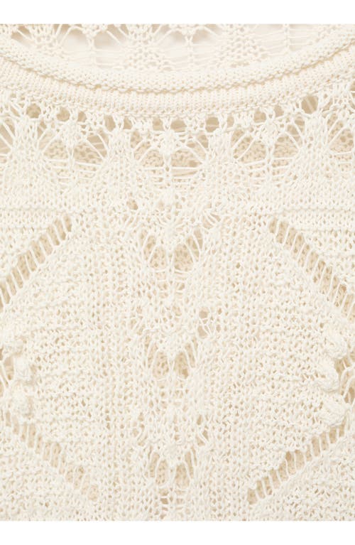MANGO MANGO OPENWORK SWEATER 