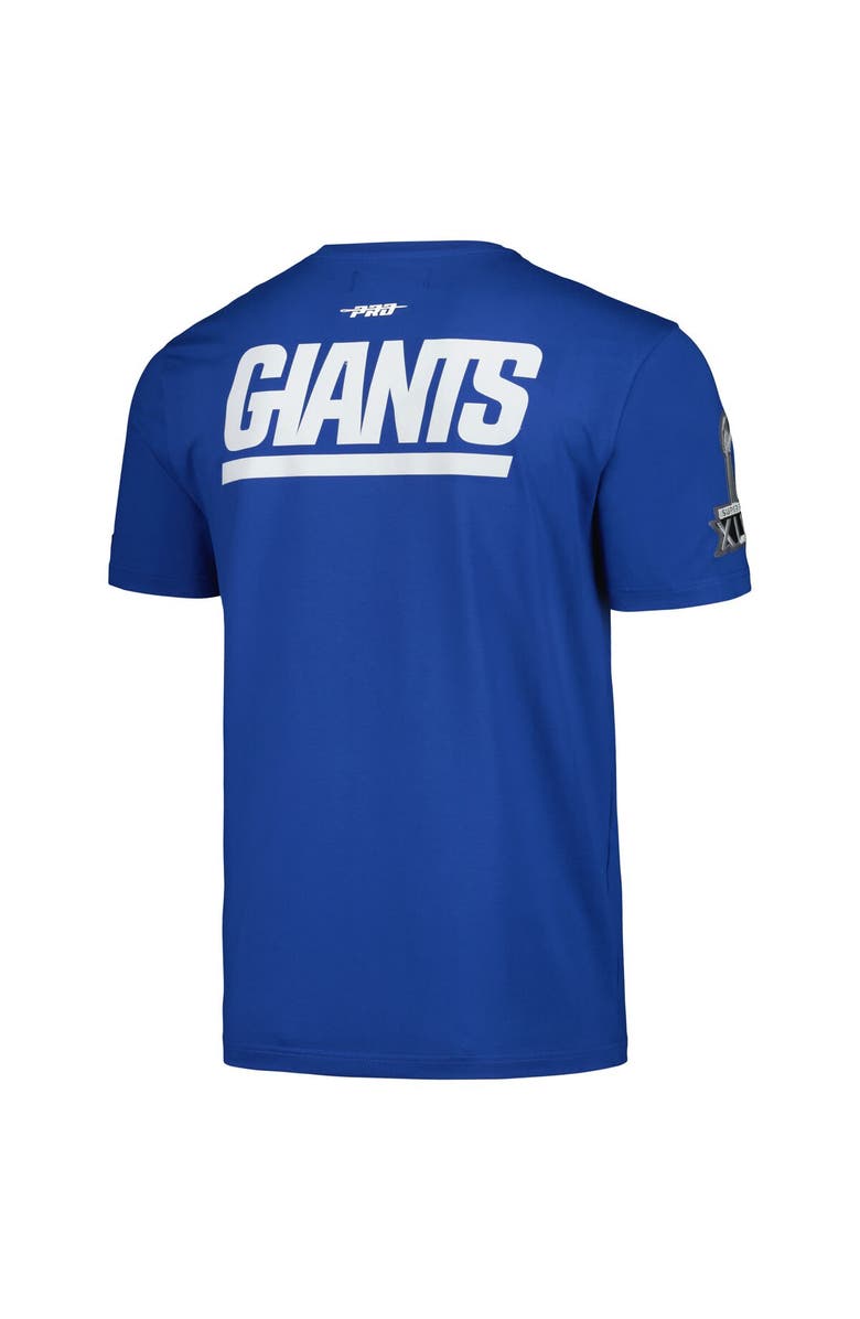 PRO STANDARD Men's Pro Standard Royal New York Giants Retro Striper T-Shirt, Alternate, color, Royal