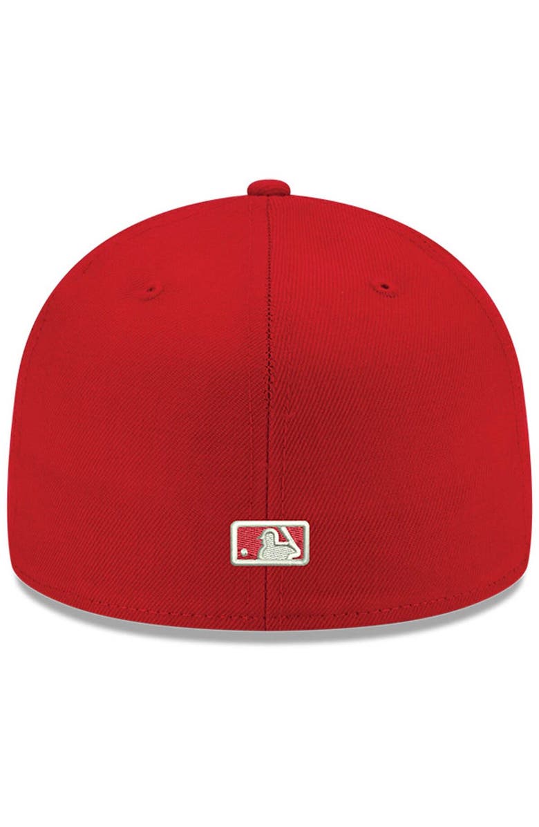 New Era Men's New Era Red Toronto Blue Jays White Logo 59FIFTY Fitted Hat, Alternate, color, 