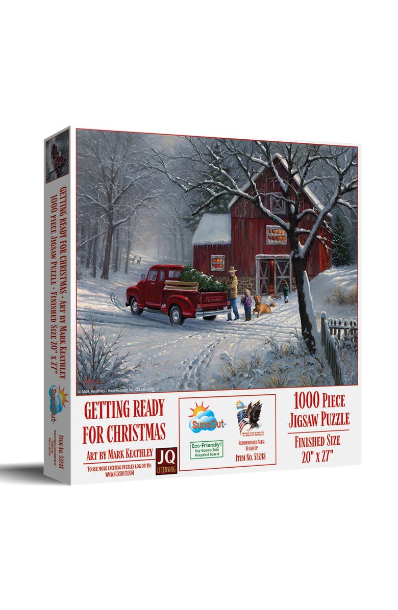 Sunsout Getting Ready for Christmas 1000 piece Jigsaw Puzzle for Adults, Main, color, Multicolor