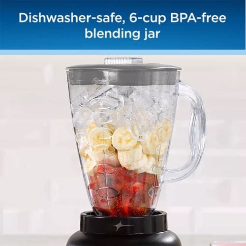 Oster 6 Cup 5 Speed 700 Watt Plastic Jar Easy To Use Blender In Black