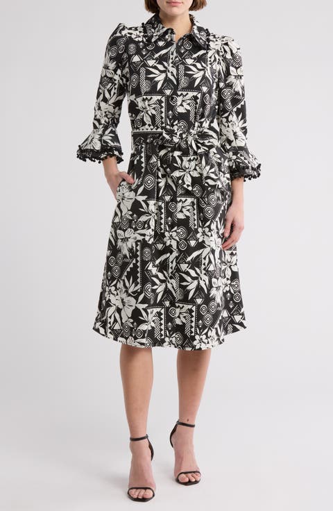 Lucia Stretch Cotton Poplin Shirtdress