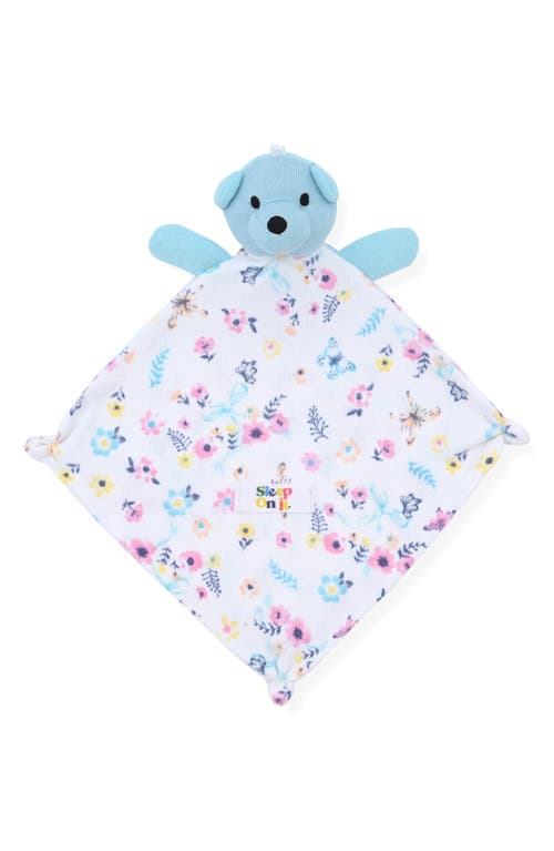 Sleep On It Fitted One-piece Pajamas & Bear Blanket Toy In Blue