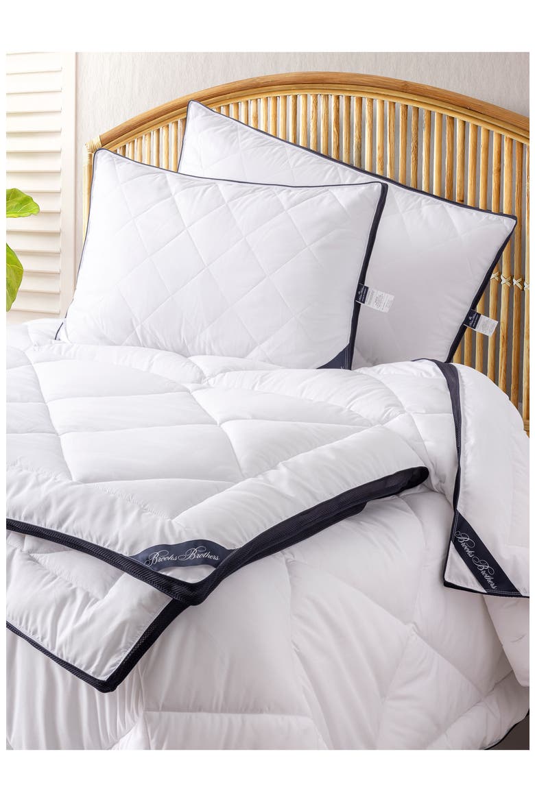 Climate Turkish Cotton Comforter, Alternate, color, WHITE