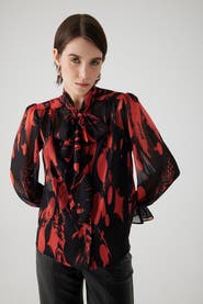 Exquise Agatha Sheer Chiffon Shirt