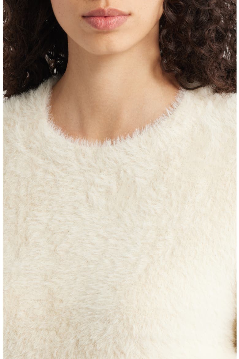 Thomas Fuzzy Crewneck Sweater, Alternate, color, IVORY