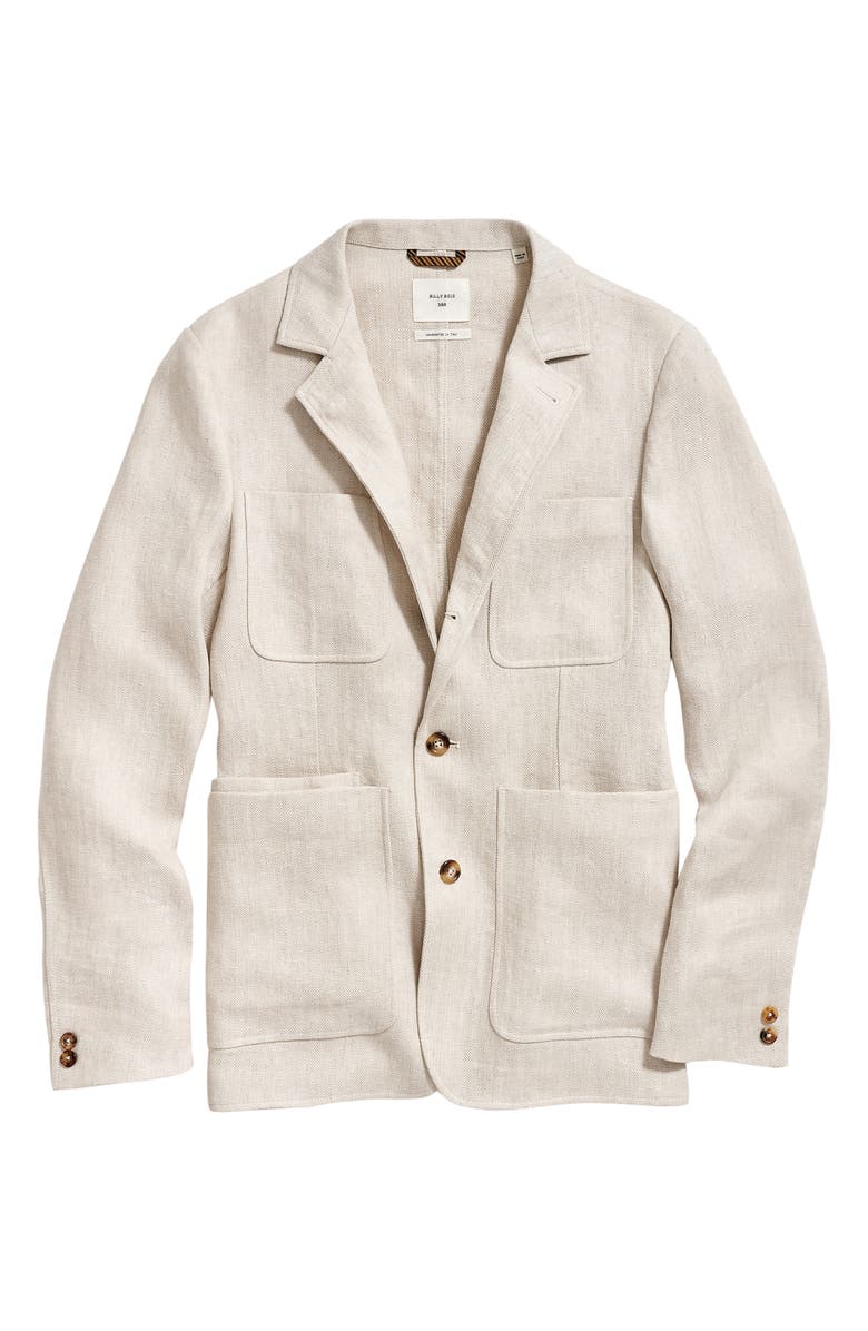 Billy Reid Leo Two-Button Linen Blazer, Alternate, color,
