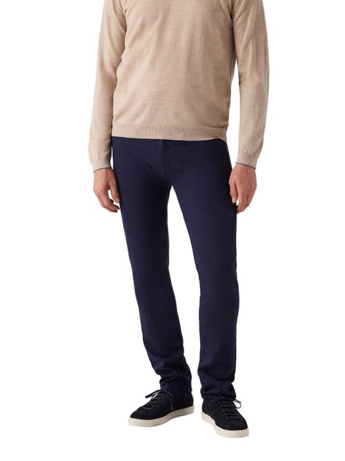 Robert Talbott Hudson Comfort Stretch 5 Pocket Pant In Blue