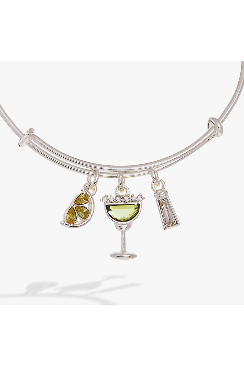 Margarita Charm Bangle, Alternate, color, Silver
