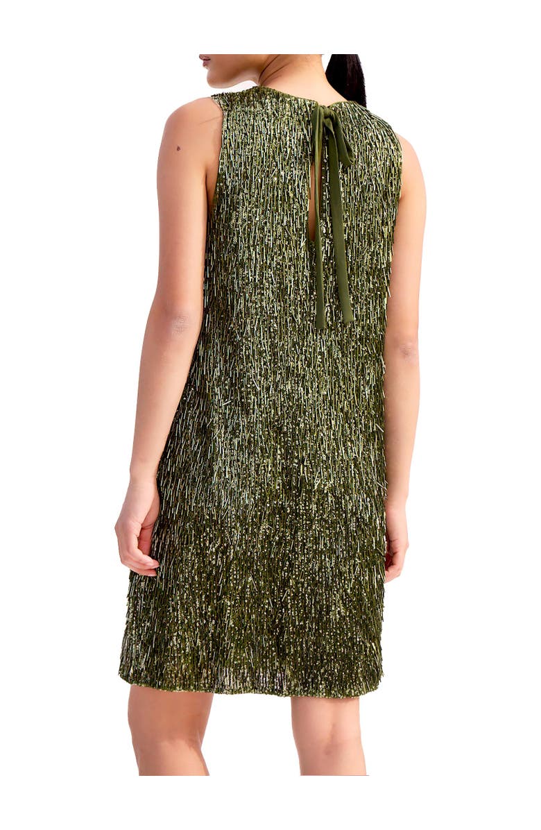 Ro&Zo Nina Drop Sequin Shift Dress, Alternate, color, Green