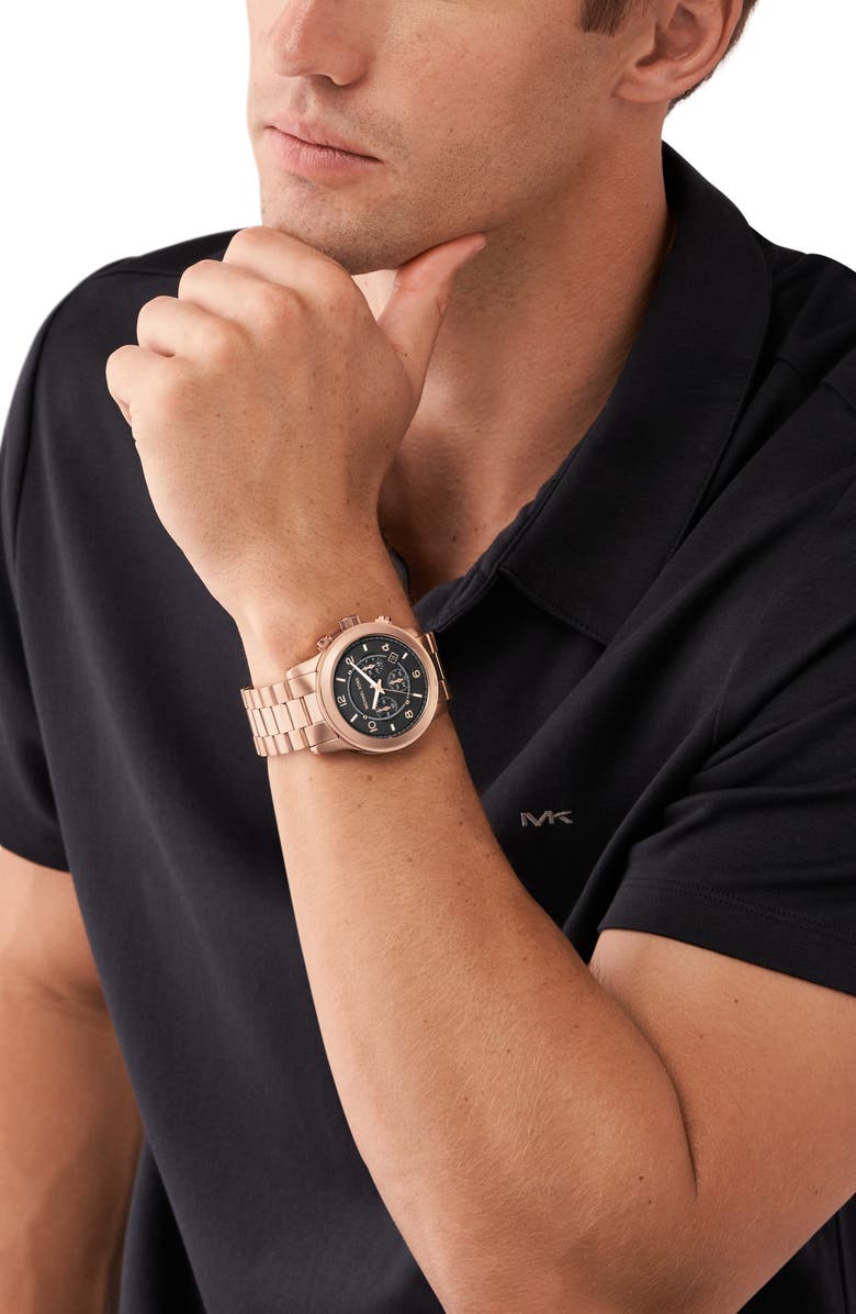 Michael Kors Runway Chronograph Bracelet Watch, 45mm, Alternate, color, 