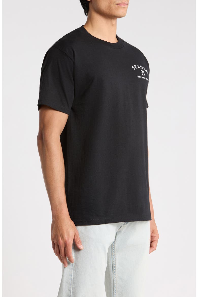 Logo Graphic T-Shirt, Alternate, color, BLACK