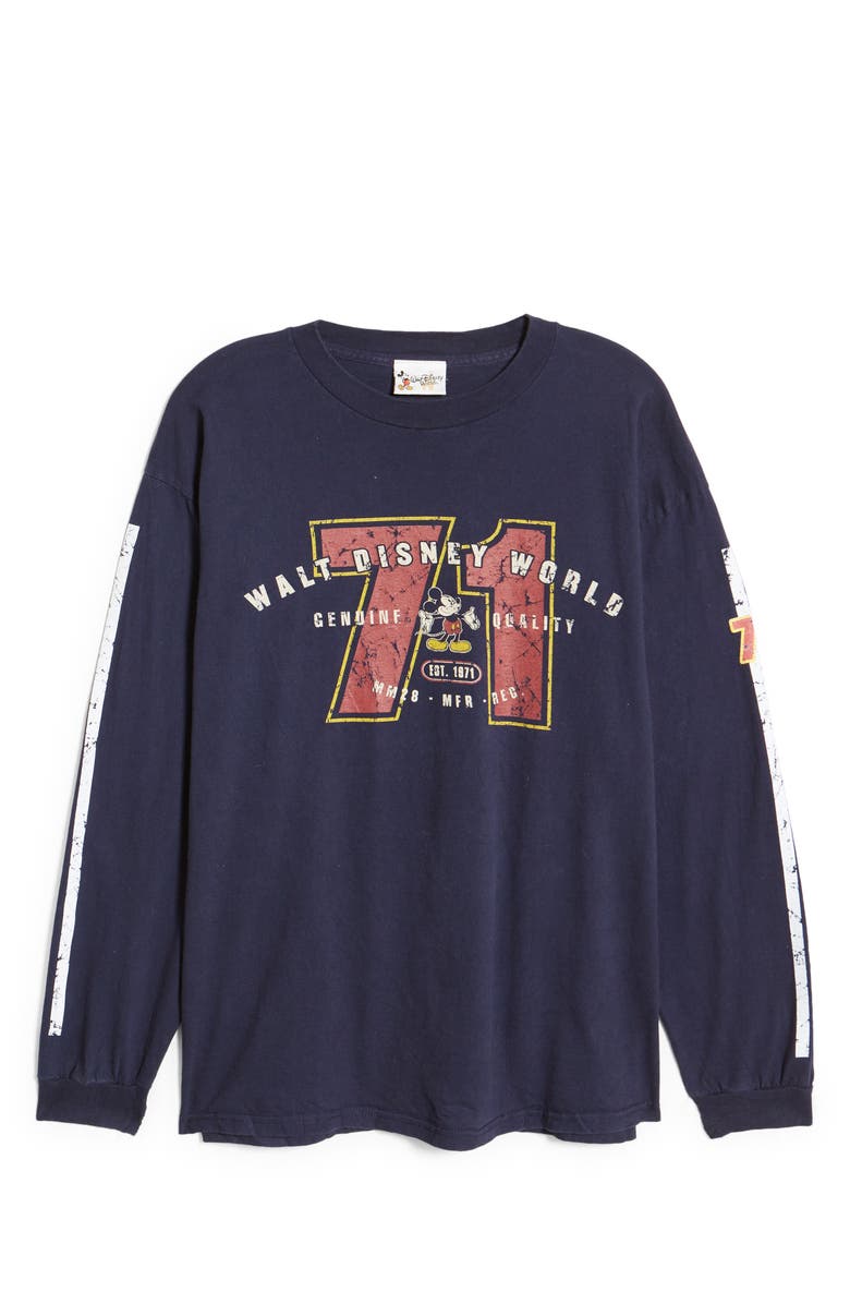 Disney Unisex Secondhand Mickey Genuine Quality Long Sleeve T-Shirt, Main, color,