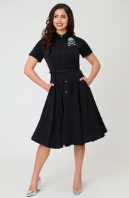 Unique Vintage 1940s Shirt Dress