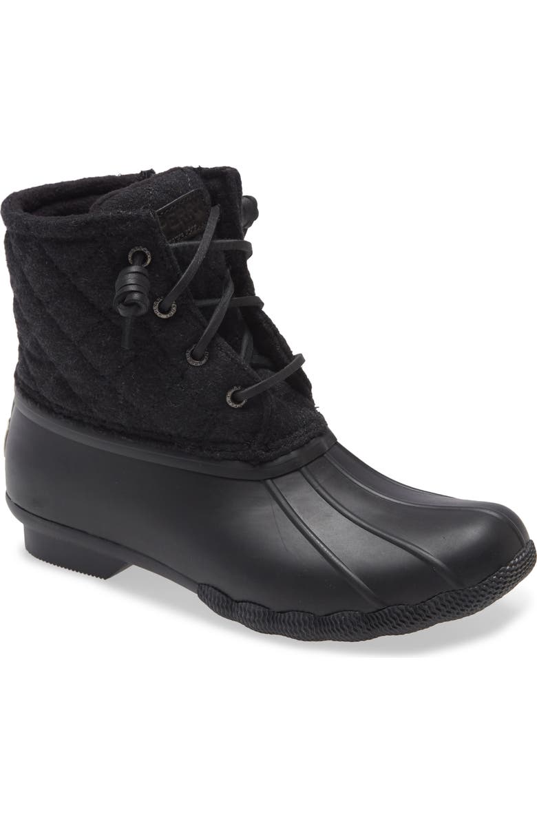 Sperry Saltwater Quilted Waterproof Rain Boot, Main, color,