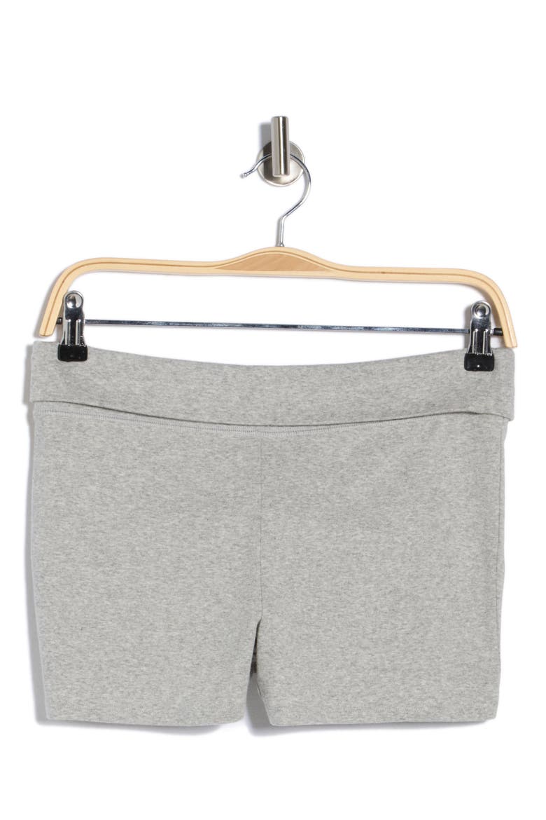 Foldover Knit Shorts, Alternate, color, GREY SOFT HEATHER