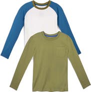 Mightly Organic Cotton Kids Long Sleeve T-Shirt 2-pack