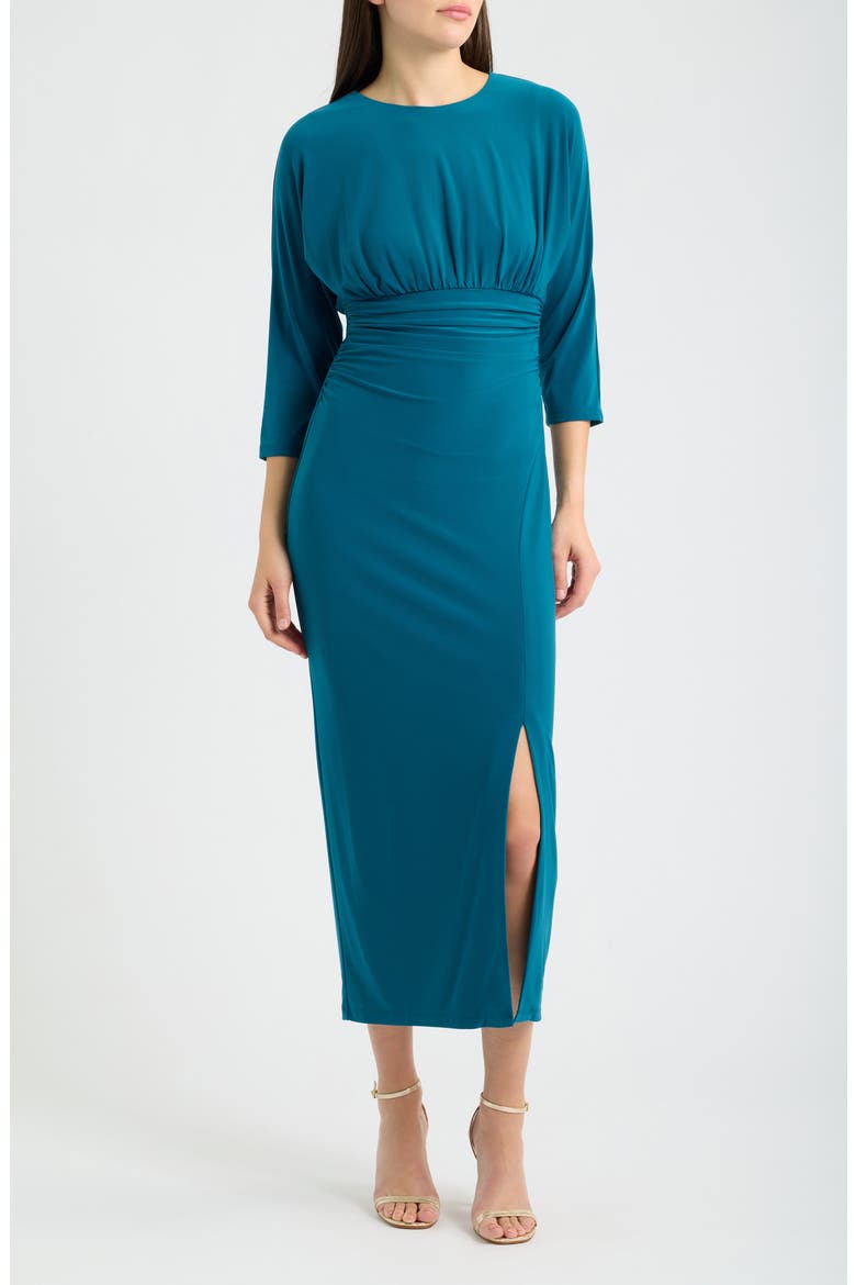 Ity Tucked Dolman Sleeve Dress, Main, color, TEAL