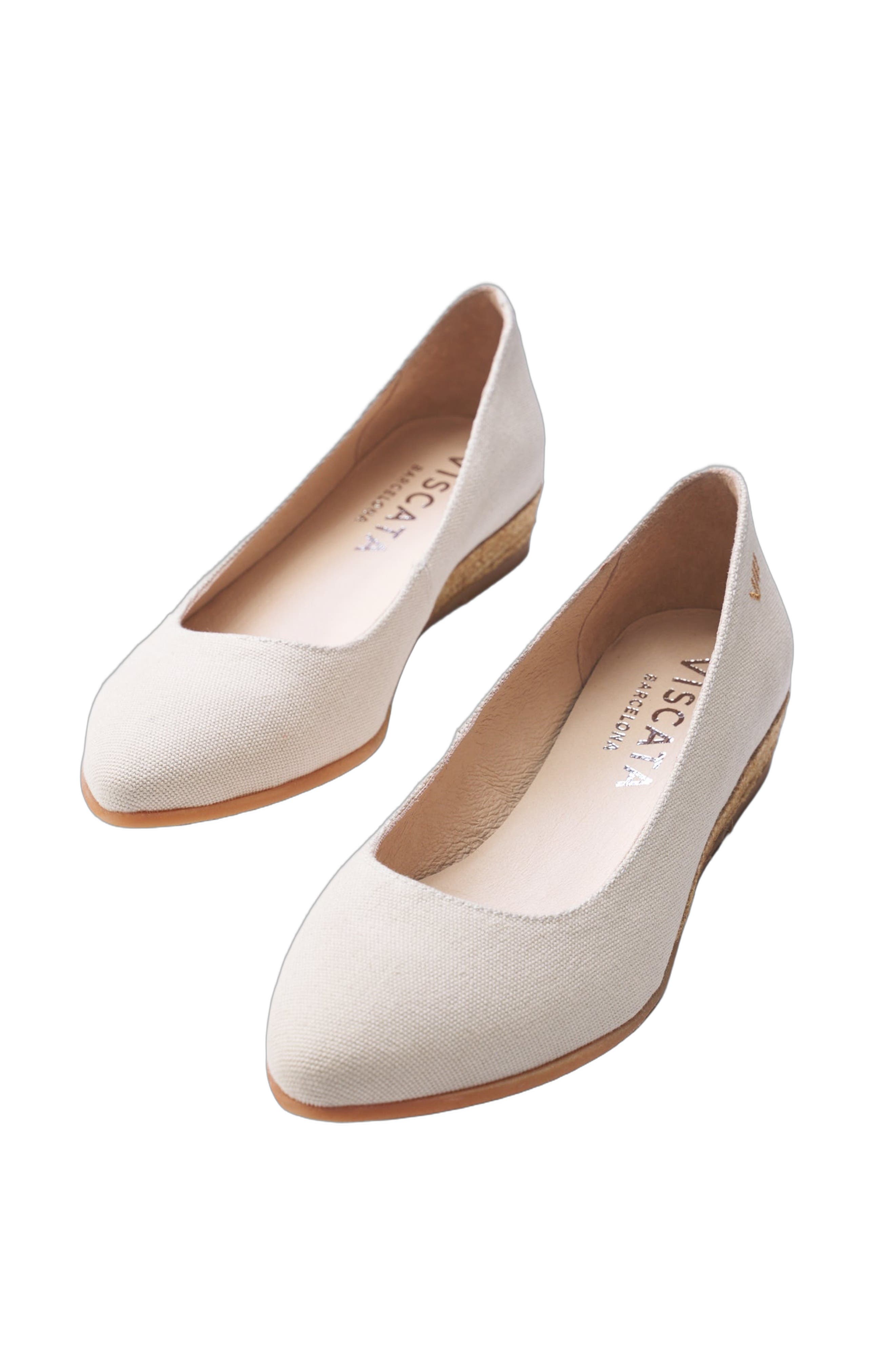 VISCATA Rubina Canvas Espadrille Flats, Alternate, color, Beige