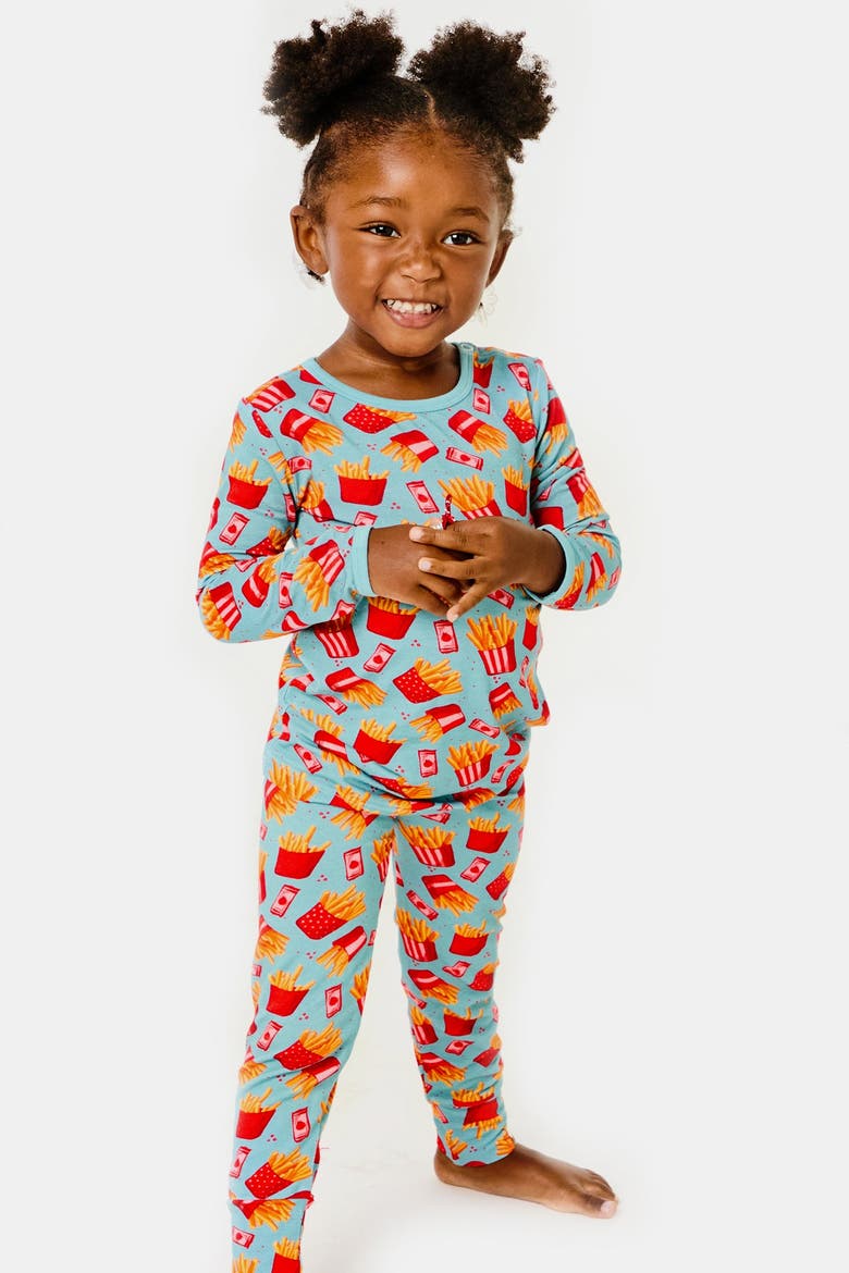 Long Sleeve Pajama Set - French Fries, Alternate, color, French Fries