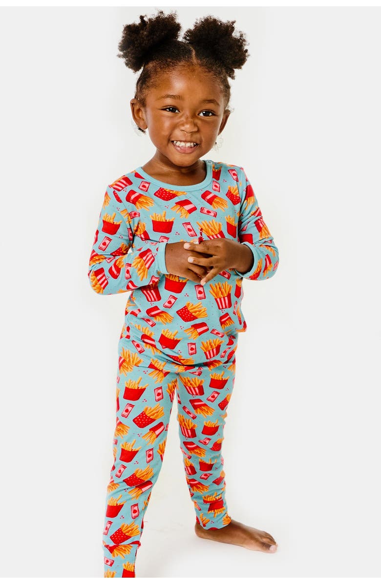 Clover Baby & Kids Long Sleeve Pajama Set - French Fries, Alternate, color, French Fries