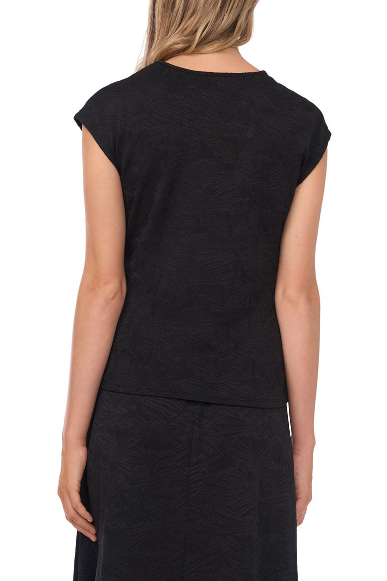 Floral Jacquard Knit Tank, Alternate, color, RICH BLACK