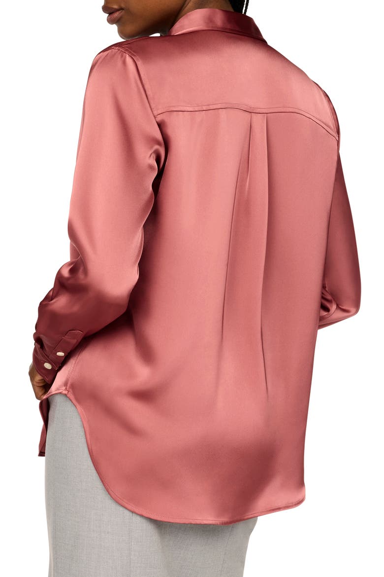 Better Than Silk Button-Down Shirt, Alternate, color, CHRYSANTHEMUM