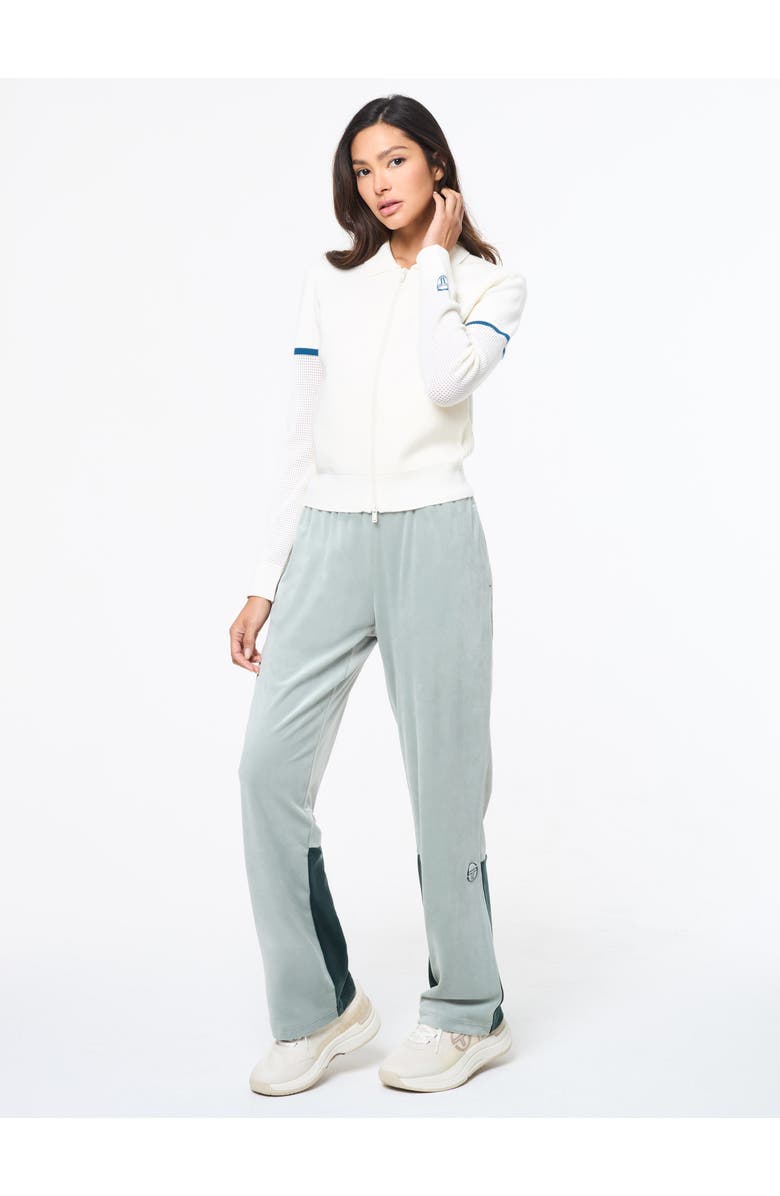 Sergio Tacchini Nota Knit Jacket, Alternate, color, Gardenia