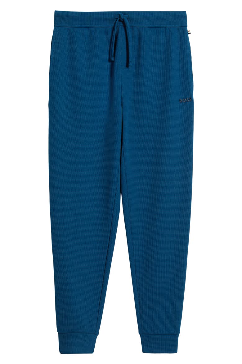 Waffle Knit Jogger Pants, Alternate, color, TURQUOISE/ AQUA
