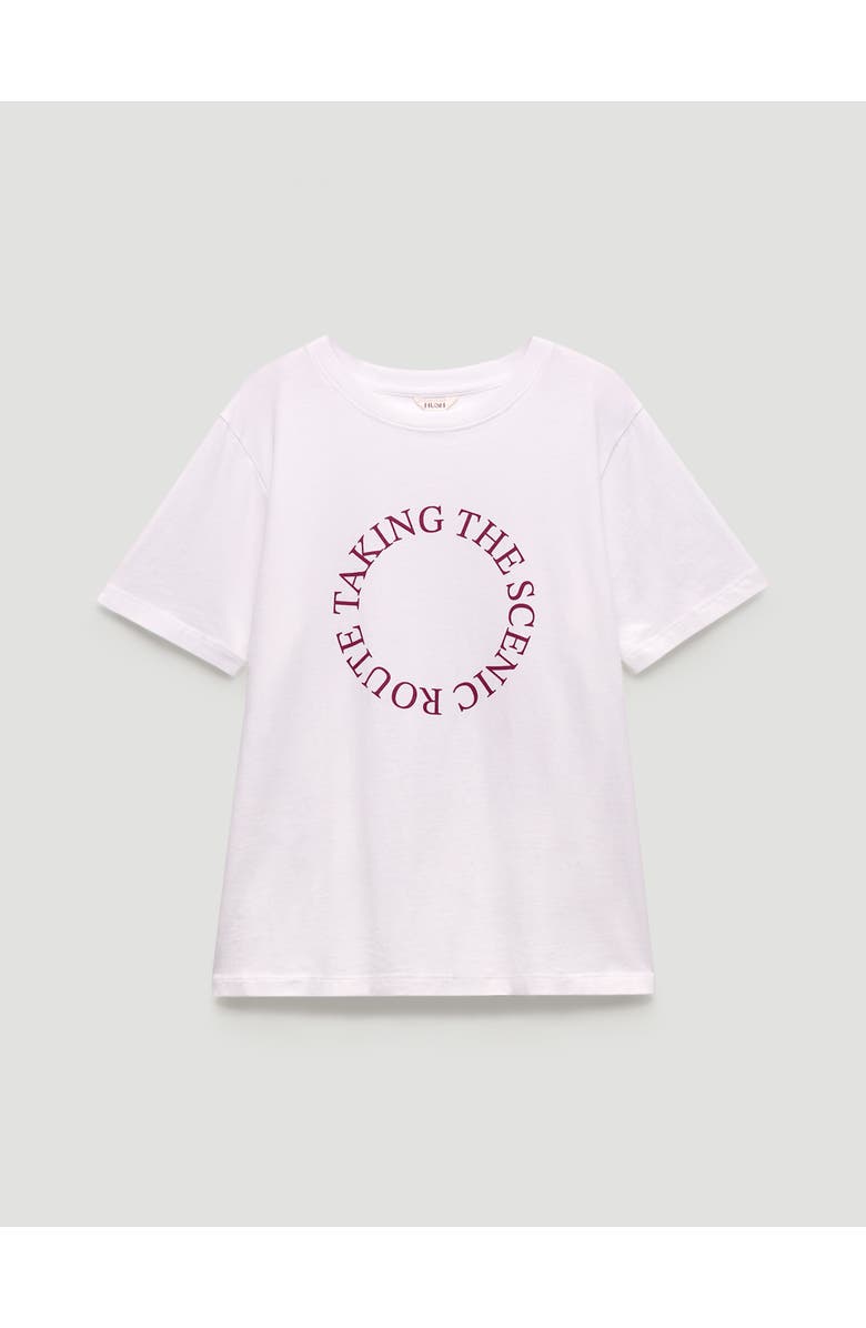 Hush Taking The Scenic Route Graphic T-shirt, Alternate, color, White