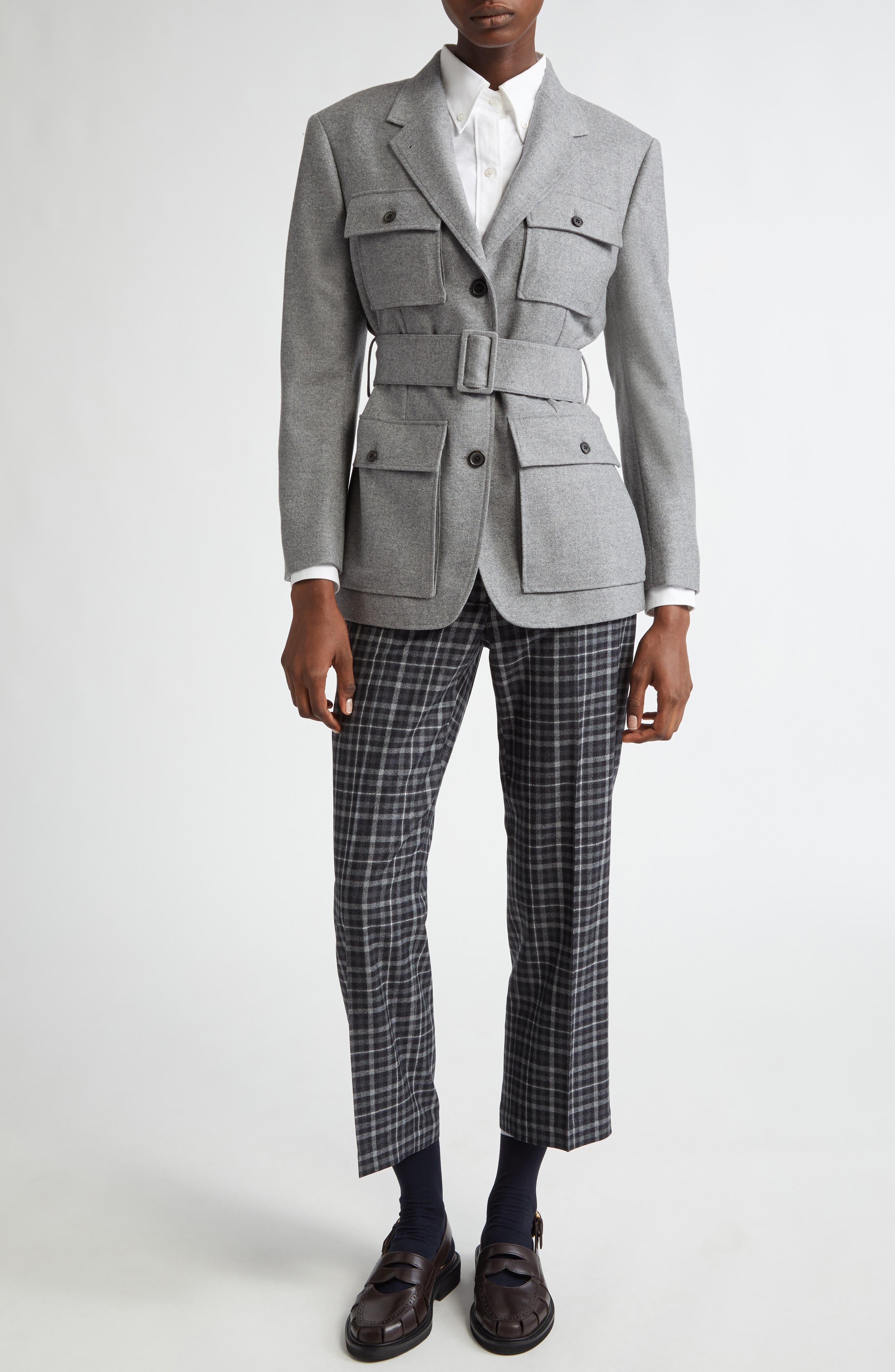 Wool Flannel Safari Jacket - image 2