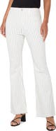 Liverpool Los Angeles Hannah Pinstripe Frayed Flare Jeans