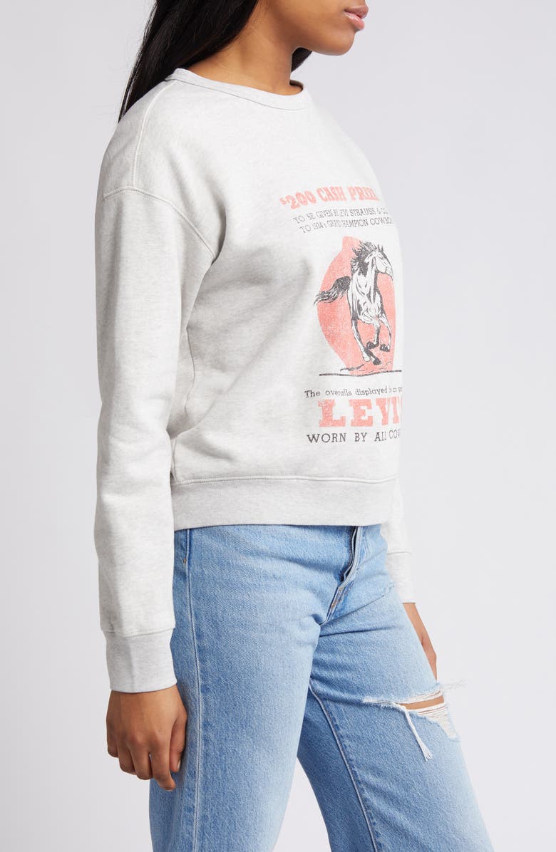 Levi's<sup>®</sup> Signature Graphic Crewneck Sweatshirt, Alternate, color,