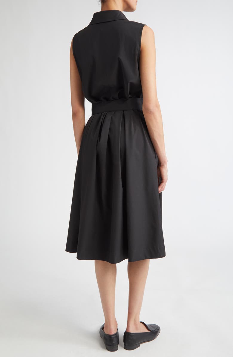 Herno Structured Sleeveless Midi Shirtdress, Alternate, color, 