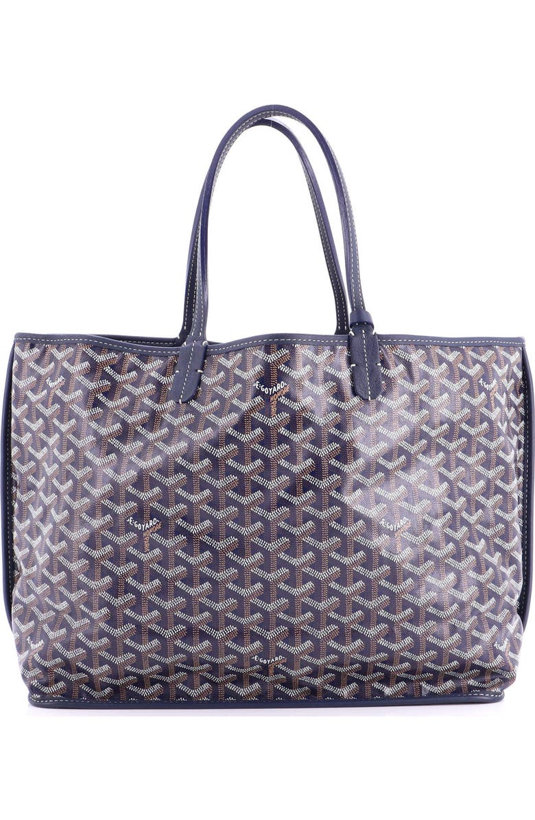 Pre-Owned Goyard Anjou Reversible Tote Coated Canvas PM, Main, color, Blue