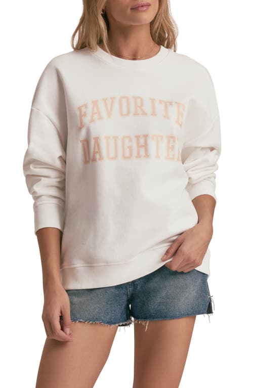 FAVORITE DAUGHTER FAVORITE DAUGHTER COLLEGIATE COTTON BLEND SWEATSHIRT