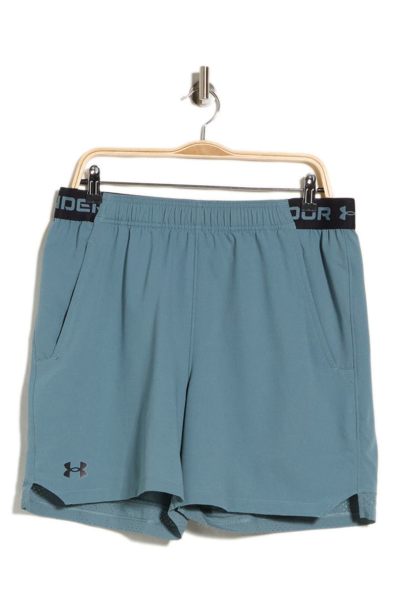 UA Vanish Woven 6-Inch Athletic Shorts, Alternate, color, 587 JASPER BLUE