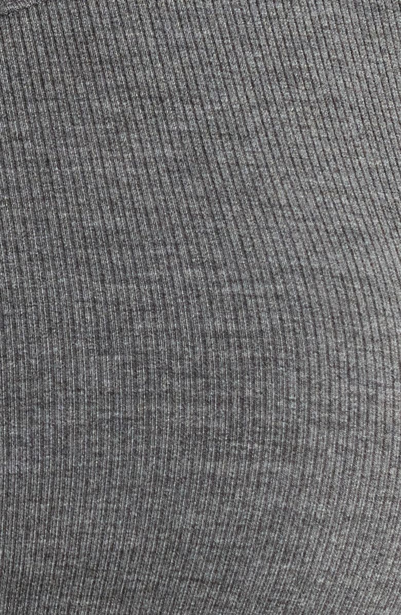 TomboyX Essentials Rib Sports Bra, Alternate, color, Heather Gray