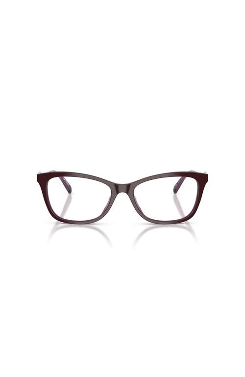 Tory Burch 55mm Square Optical Glasses In Black