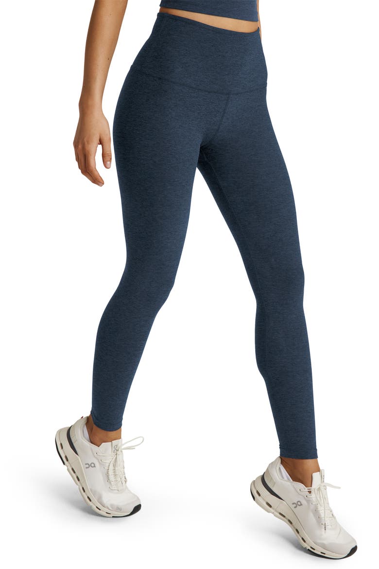 Caught in the Midi High Waist Leggings, Alternate, color, NOCTURNAL NAVY