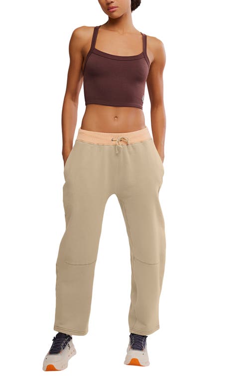 Free People You Wish Tie Waist Sweatpants In Animal Print