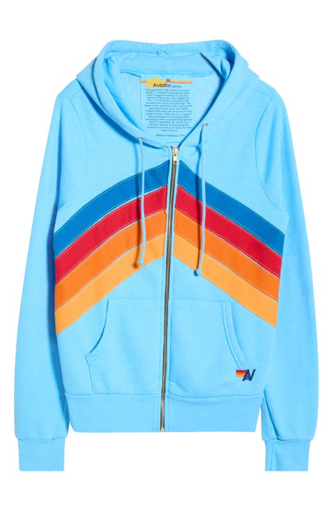 Mountain Stitch Chevron Zip Hoodie