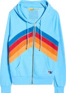 Aviator Nation Mountain Stitch Chevron Zip Hoodie