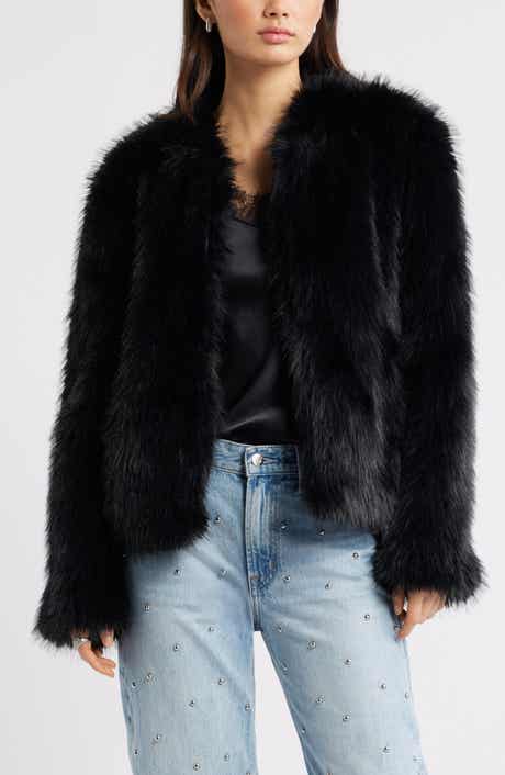 Open Edit Faux Fur Jacket