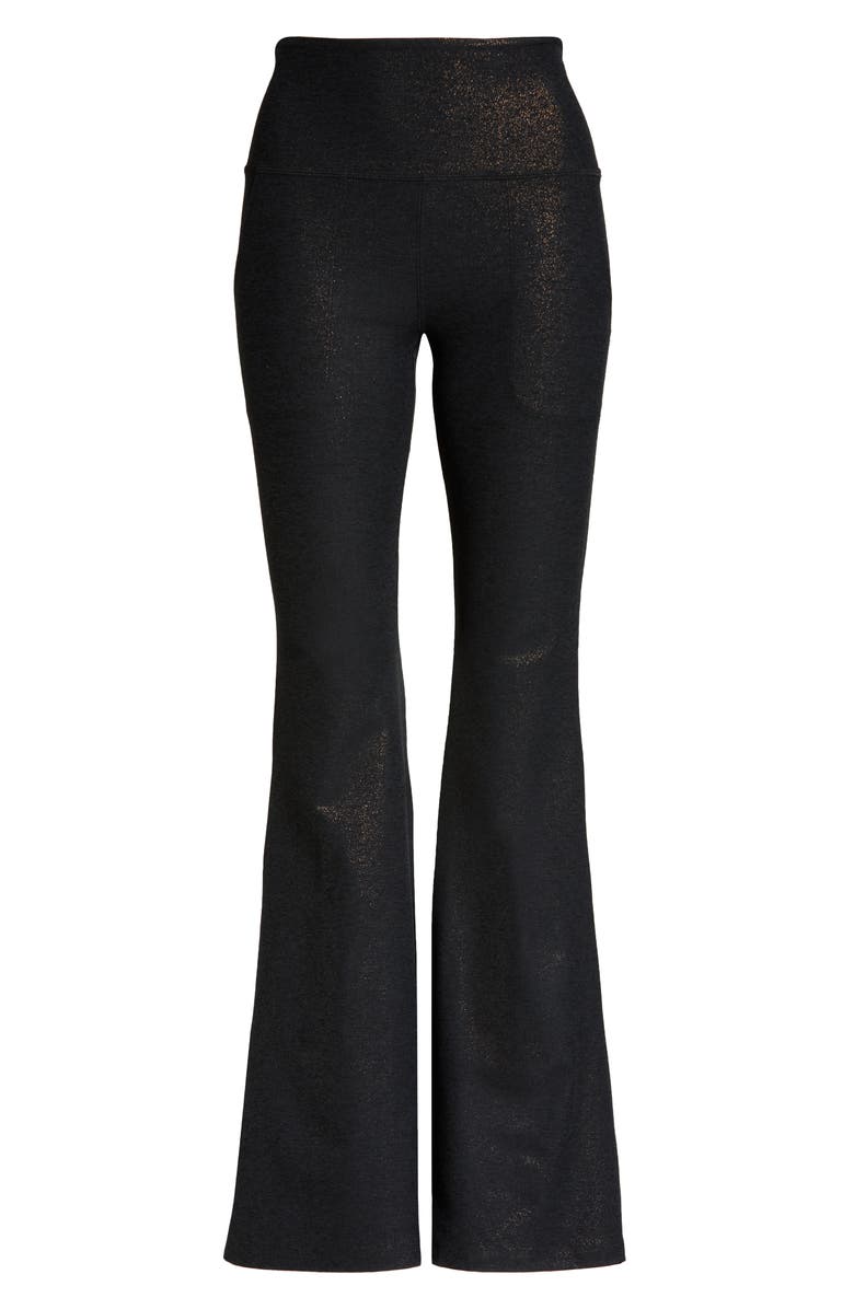 Beyond Yoga Stardust Foil Softshine Flare Leg Pants, Alternate, color,