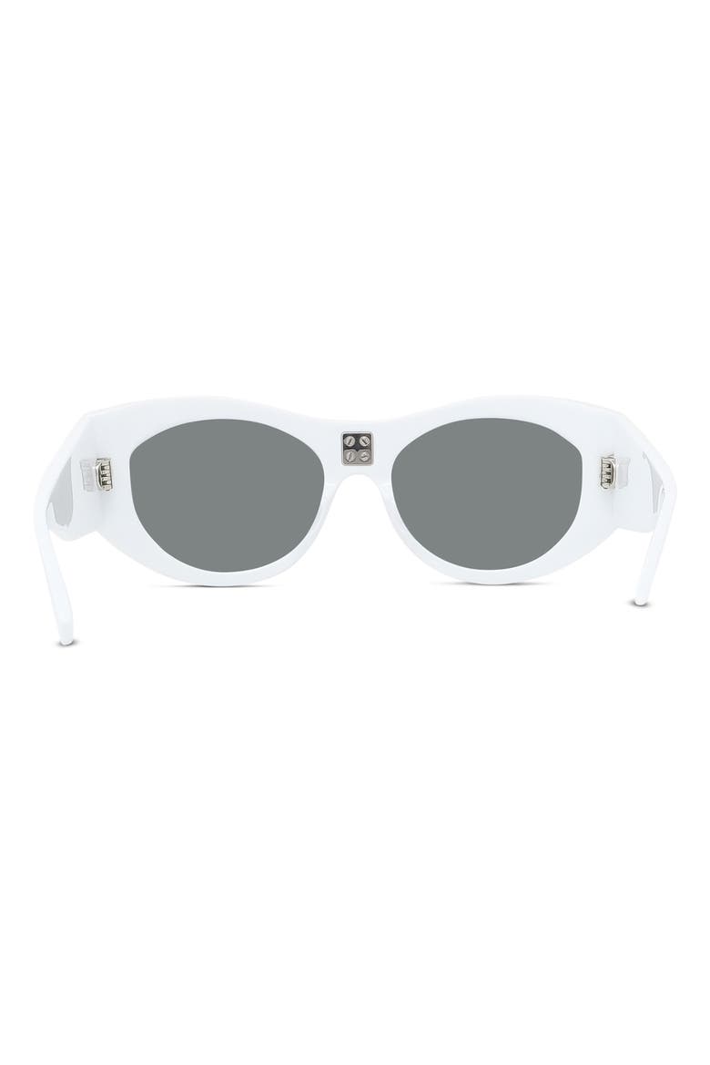 Shield Sunglasses, Alternate, color, WHITE / SMOKE MIRROR